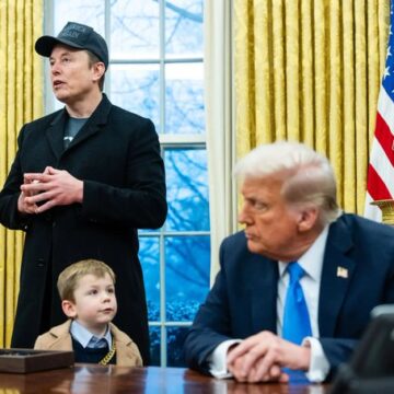 Elon Musk Celebrates “Bring Your Kid to the Presidential Coup Day” at the White House