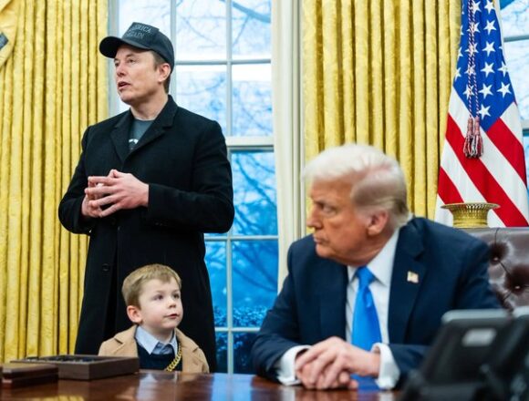 Elon Musk Celebrates “Bring Your Kid to the Presidential Coup Day” at the White House